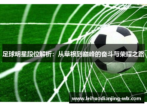 足球明星段位解析：从草根到巅峰的奋斗与荣耀之路